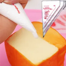 100 шт маленький Размеры одноразовый для глазури трубопроводов Крем кондитерский мешок Fondant(сахарная) отсадочный мешок для украшения торта инструмент 17X26 см