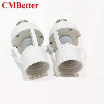 

Switch E27 Standard AC 110V-240V LED Lamp Bulb Base Infrared IR Sensor Automatic Wall Light Holder Socket PIR Motion Detector