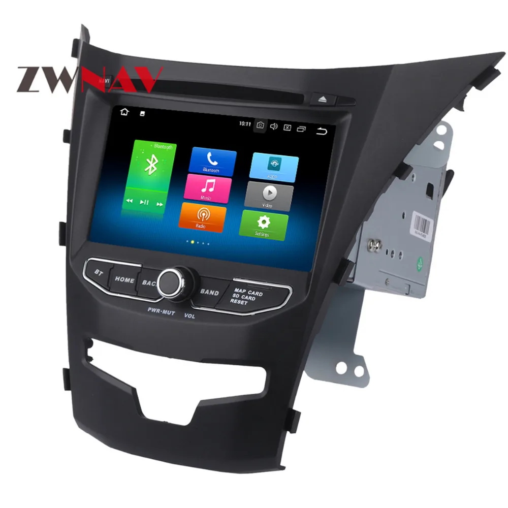 Top The Newest Octa Core Android8.0 Car CD DVD Player Stereo Car Radio GPS Navigation Headunit For SsangYong New Actyon/Korando 2014 1 Top The Newest Octa Core Android8.0 Car CD DVD Player Stereo Car Radio GPS Navigation Headunit For SsangYong New Actyon/Korando 2014 1
