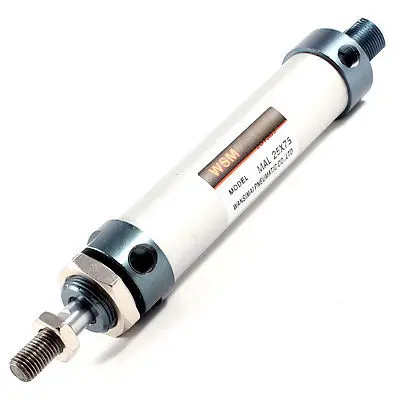 

210mm Long 25mm Bore 75mm Stroke Aluminum Alloy Mini Air Cylinder MAL25x75