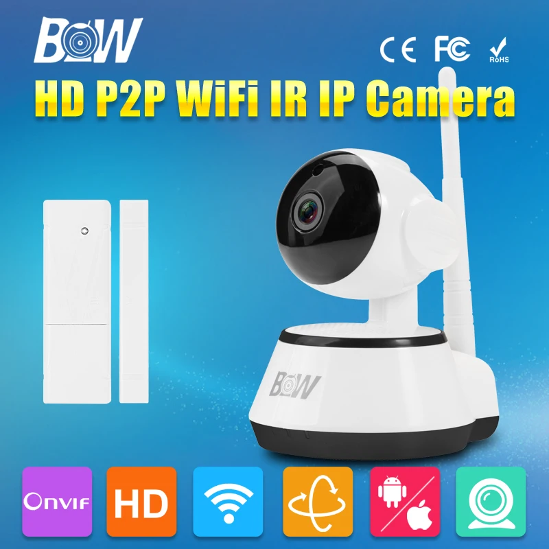 BW IP Surveillance font b Camera b font P2P HD 720P Wireless Wifi MegaPixel Lens Filter