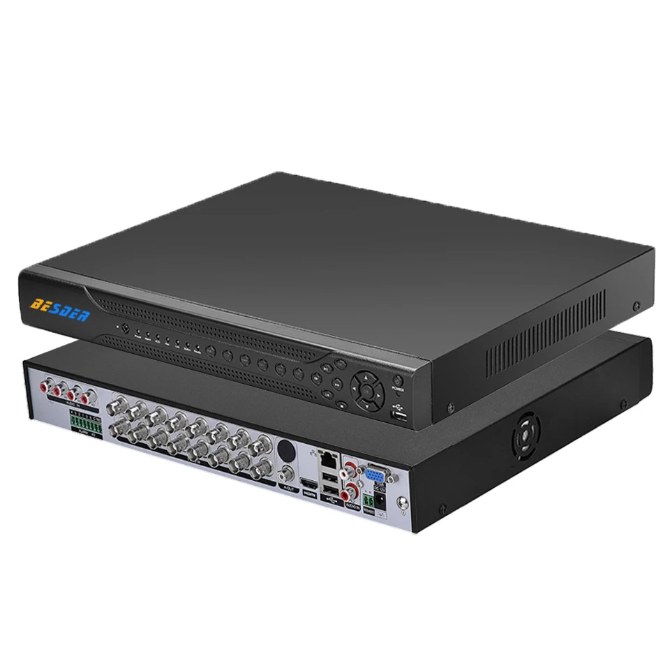 BESDER 16CH 1080P AHD CCTV DVR 16 канальный AHDH гибридный видеорегистратор ONVIF PTZ 4 сигнал