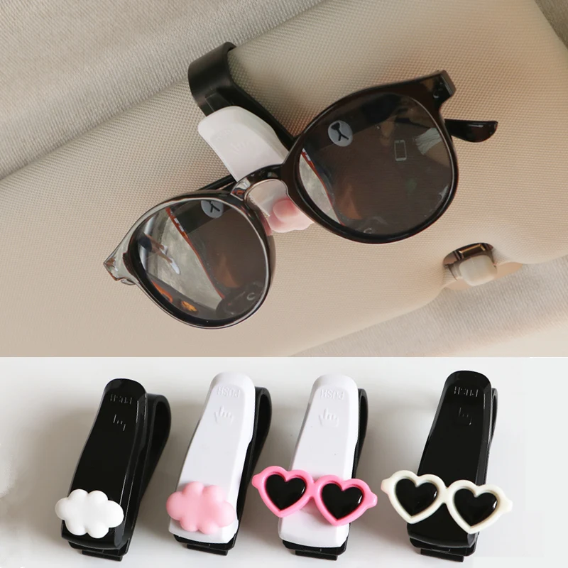 

Car Roof Visor Sunglasses Holder Card Ticket Organizer Eyeglasses Mount Clip Auto Visor Organizer Holder with Ticket Card Clip