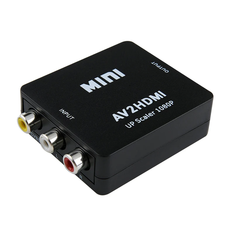Мини-преобразователь AV-HDMI для видео AV2HDMI RCA AV HDMI CVBS адаптера HD TV PS3 PS4 ПК DVD Xbox
