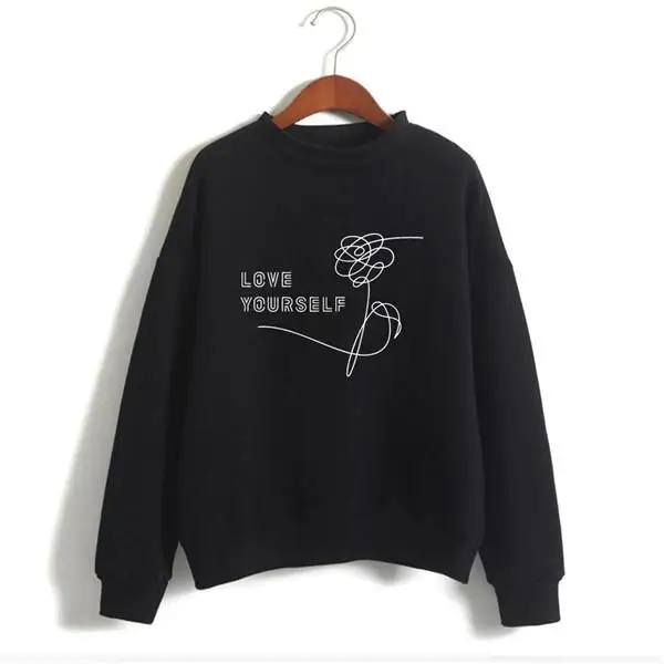 LOVE YOURSELF Мальчика Толстовка harajuku ДЖЕМПЕР МОДНЫЕ гот Цитата наряд лозунг забавные