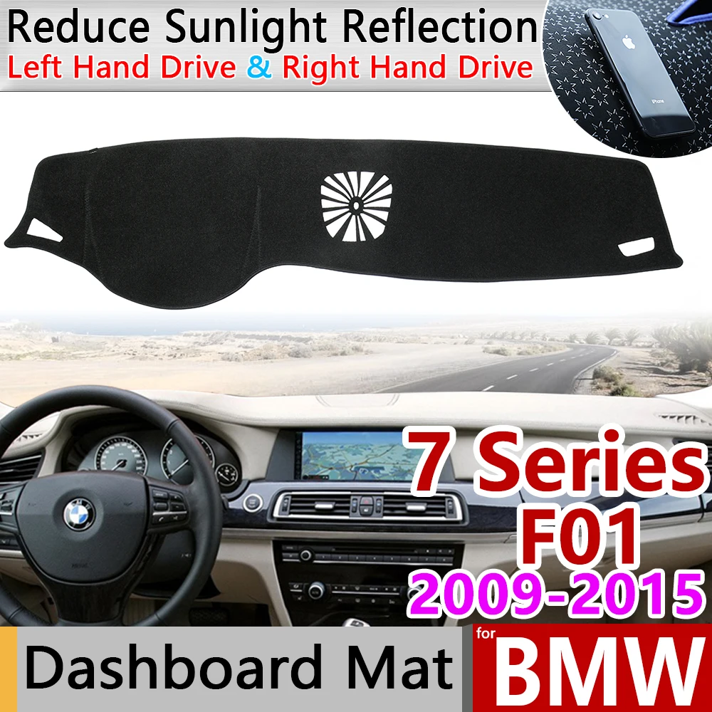 

for BMW 7 Series F01 2009~2015 Anti-Slip Anti-UV Mat Dashboard Cover Pad Dashmat Protect Carpet Accessories 730i 740i 750i 730d