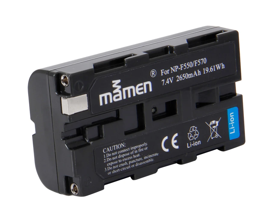 Mamen 2 шт. Перезаряжаемые NP-F550 NP F550 F570 NPF550 NP-F570 цифровой Камера Батарея для sony F330 F530 RV100 RV200 CCD SC5 SC55