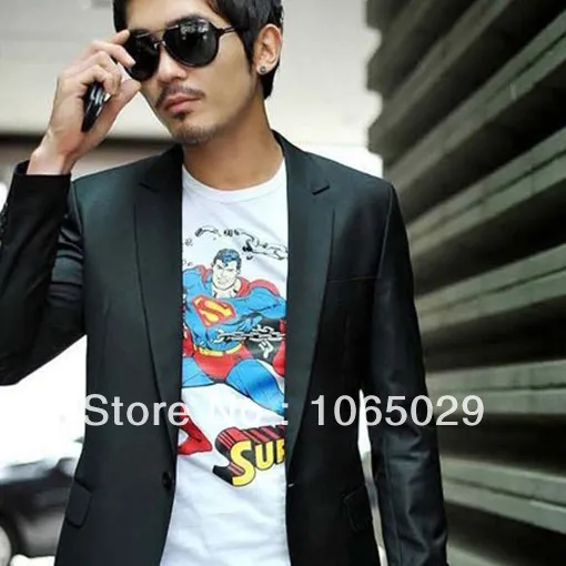 Top Selling 2013 New Arrival Fashion Men's Suit Men Blazer Casual Slim Fit One Button Pop Clothing Free Shipping TT1900 | Мужская