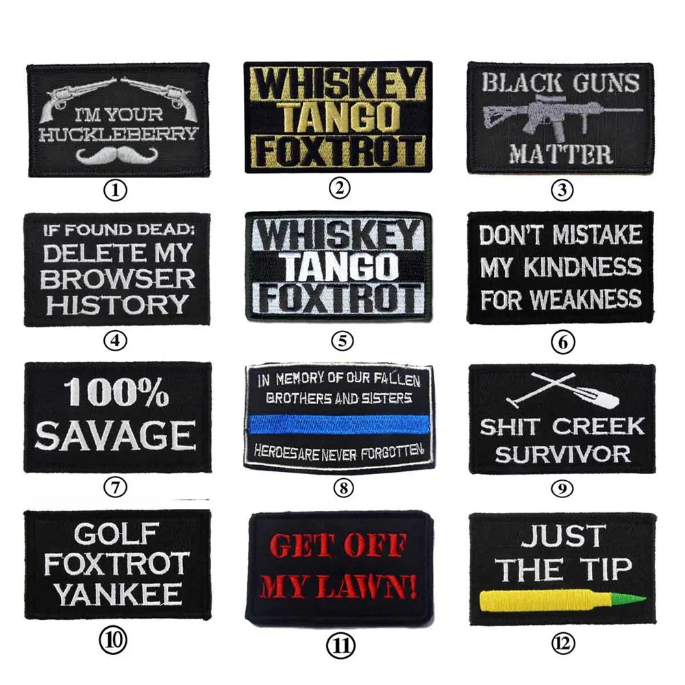 

BLACK GUNS MATTER USA ARMY TACTICAL MILITARY MORALE BADGE TANGO JUST TIP 100% SAVAGE/ IF FOUND DEAD PATCH GOLF PATCHES BADGE