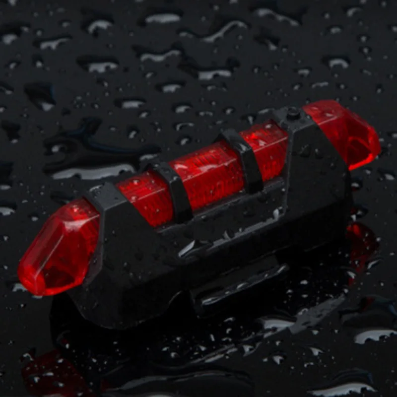 Excellent Bike USB Rechargeable LED Waterproof Bicycle Cycling Front Rear Tail Helmet Red Flash Lights Warning Lamp Cycling Safety Light 2