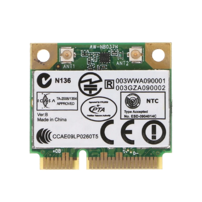 

For Azurewave AW-NB037H 802.11nbg + Bluetooth 3.0 Wireless Mini PCI-E Wifi Card