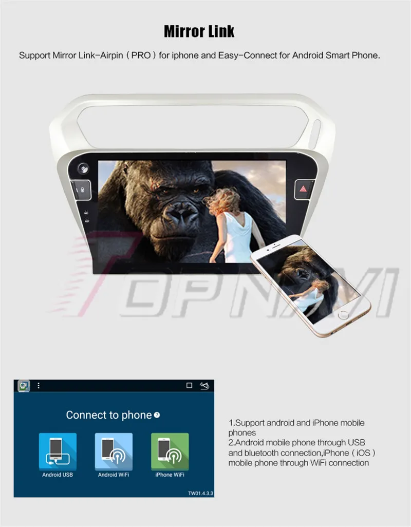 Clearance Autoradio 10.1" Android 8.1 Octa Core Car GPS Navigation For Peugeot 301 2014 Stereo Auto Radio Multimedia Audio NO DVD 2 din 10