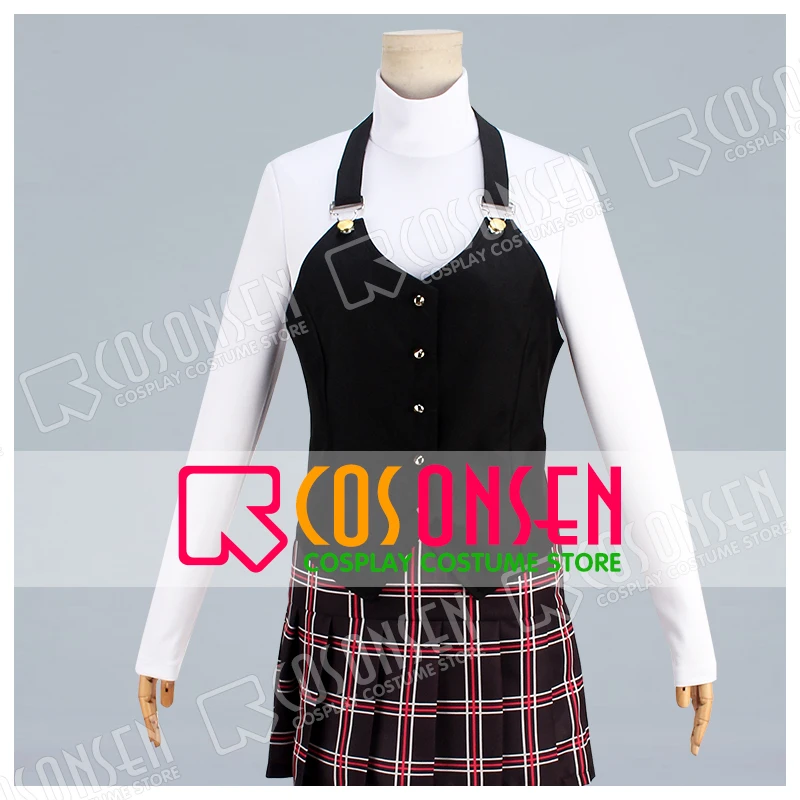 Persona 5 Makoto Nijima Girls Woman School Uniform Vest Skirt Cosplay Custume Persona 5 Makoto Nijima Girls Woman School Uniform Vest Skirt Cosplay Custume