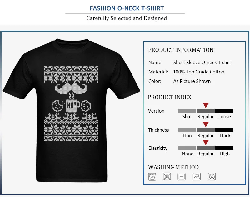 Santa Snack Ugly Christmas Sweater Style_detail_black