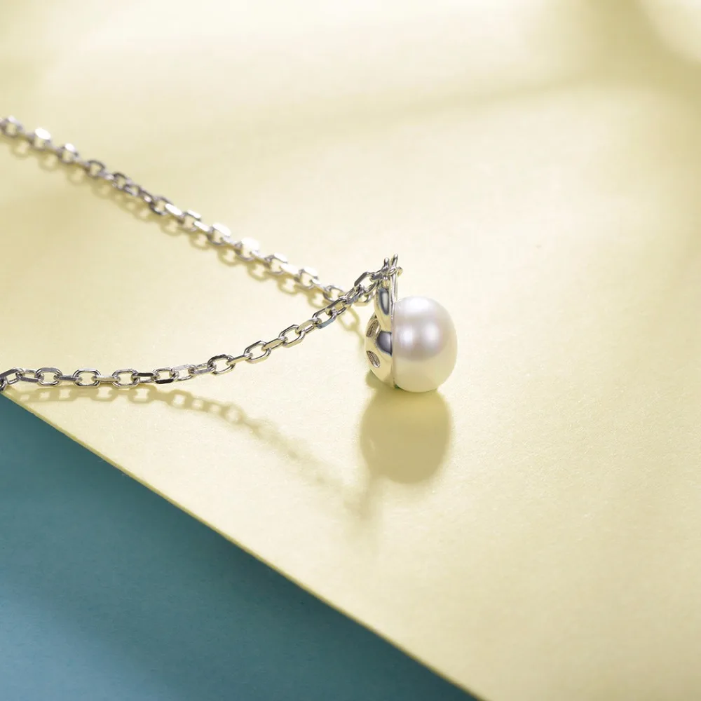 Женский кулон с котенком и жемчугом из серебра 925 пробы|jewelry necklace|animal jewelrymothers day |