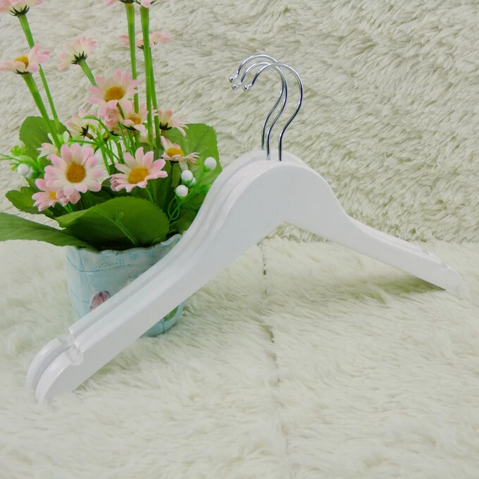 

[Free Shipping] High Quality White Wood Hanger for Tops,Ladies' Style,38 cm (10 pieces/ lot)