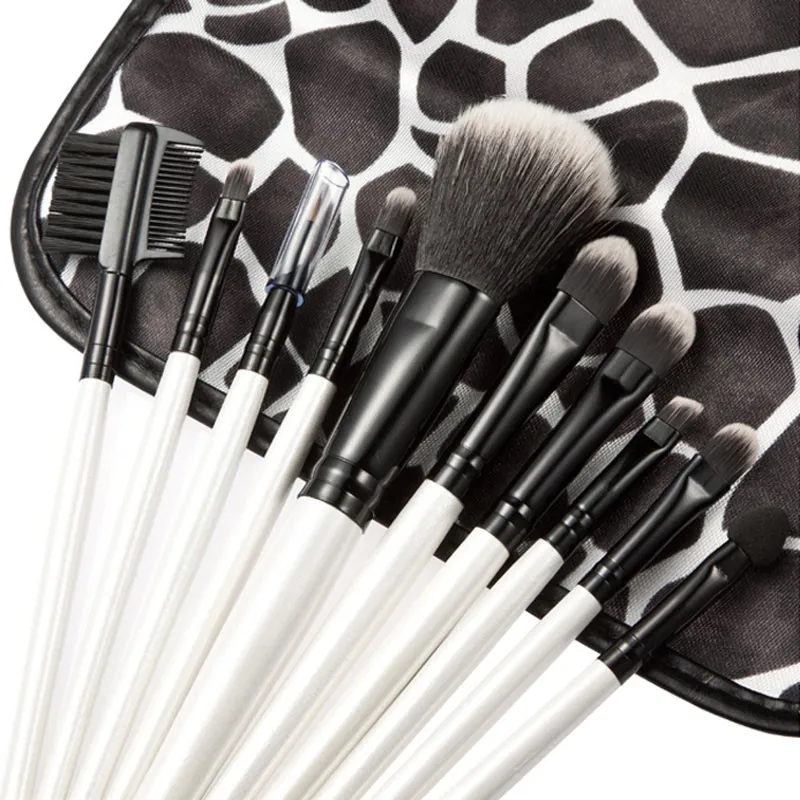 

2016 New Arrival High Quality 10pcs Stone Pattern Markings Cosmetic Makeup Brush Brushes Set Kit For Women Girl To Choose