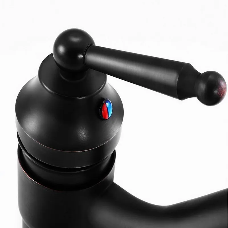 Luxury Oil Rubbed Bronze Gooseneck Single Handle Swivel Kitchen Bathroom Sink Basin Faucet Mixer Taps ahg019