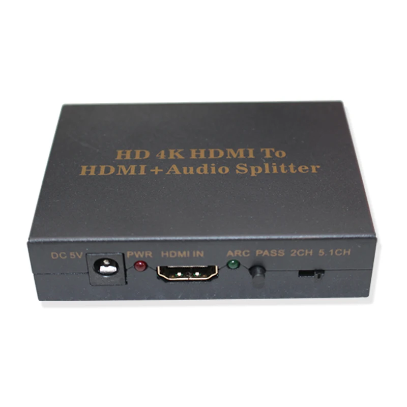 HDMI аудио экстрактор V1.4 поддержка 4K * 2K к spdif преобразователь адаптер с адаптером