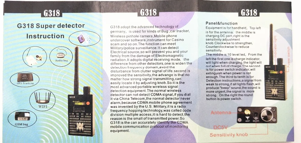 detector de sinal de onda de rádio