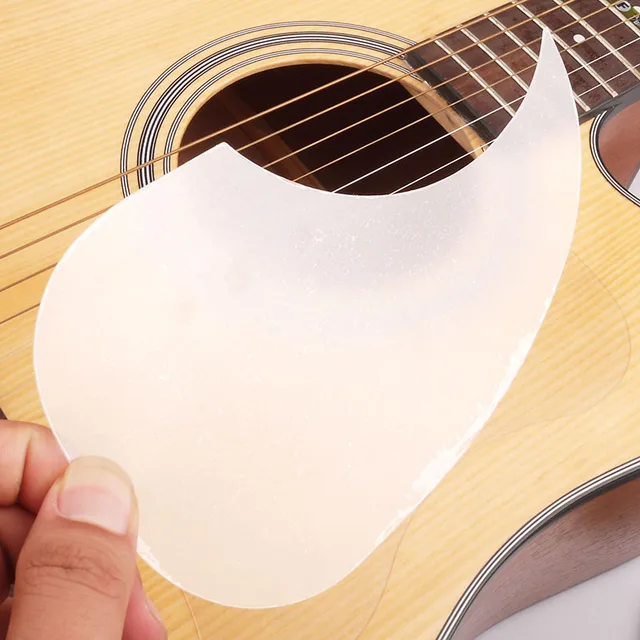 Kozecal Auto-Adhésif Guitare Pic Garde, Guitare Acoustique Picguard Facile  à Utiliser pour le Guitariste pour l'Entretien 