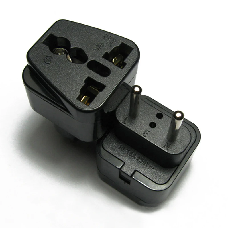 2 Pins Universal UK/US/EU/AU to EU Power Adapter High Quality Brasil Israel Europe Travel Power Plug Mayitr
