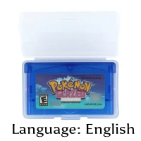 

32 Bit Video Game Cartridge Pokemonn Glazed Console Card US Version English Language Support Drop Shipping