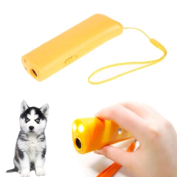 

Random 3 in 1 Anti Barking Stop Bark Ultrasonic Pet Dog Repeller Training Device Trainer With LED