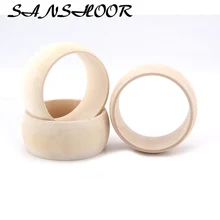 

Large size 6.8cm diameter DIY unfinished wooden bangles wide bangle bracelet jewelry 15pcs/lot SMT-100J