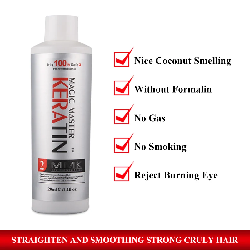 

120ml Without Formaldehyde Coconut Smelling Magic Master Keratin Repair & Straighten Damaged Hair Care Treatment Free Shipping