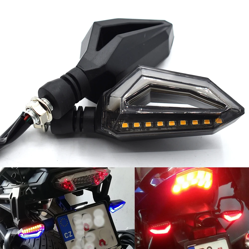 

Universal Motorcycle Waterproof LED Turn Signal Indicators Light Front Rear Blinker Light 12V Flashing Motorbike Lamp Bulb
