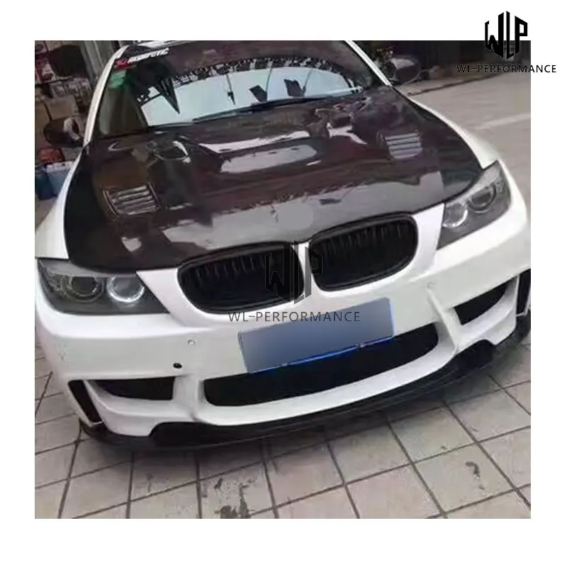 E90 ПУ Неокрашенная Передняя фотография для BMW 325i 1M Style Car Body Kit 2008 2012|Обвесы| |