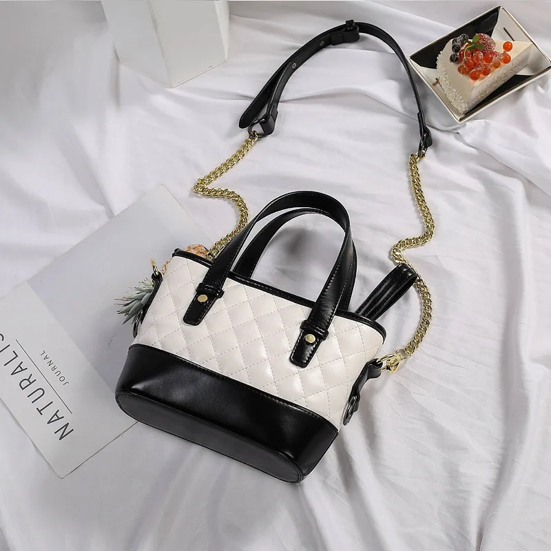 

Bag Women Pu Leather Women Shoulder Bag Big Lingge Female Retro Daily Casual Totes Lady Elegant Shopping Handbag Large