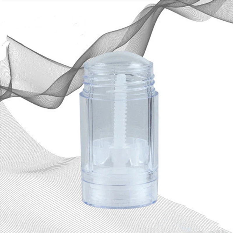 

6pcs/lot 30ml ABS Clear Transparency Round Shape bottom filling stick deodorant container twist up stick tube 1oz