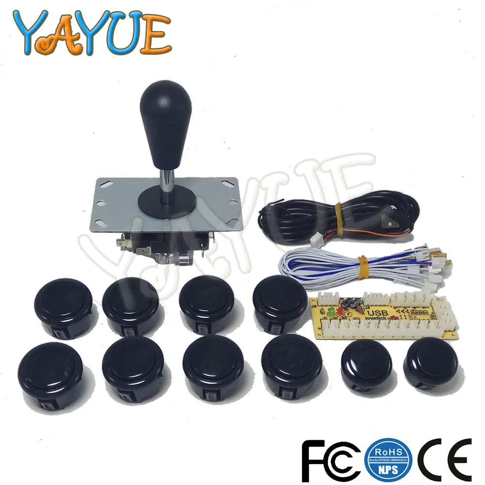 Zero Delay USB Encoder to Pc Arcade Joystick Push Buttons DIY Kit With ...