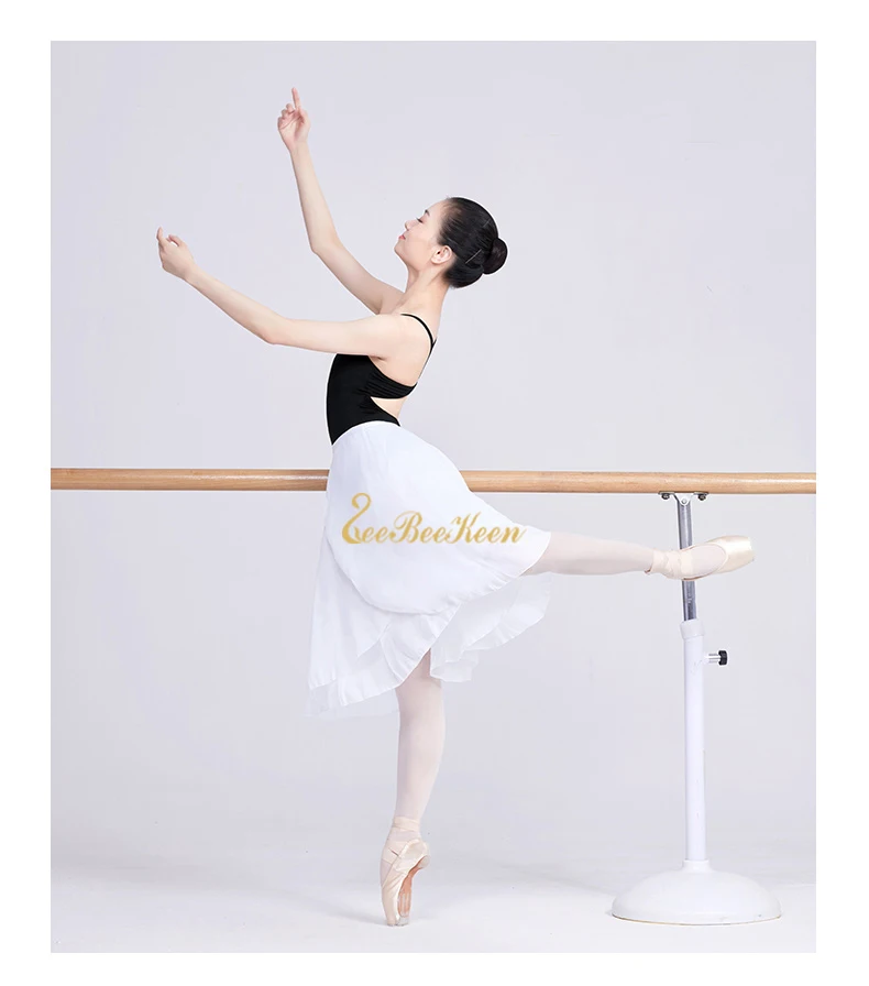 Ballet Chiffon Two-color Stitching Skirt Ballerina Summer Yoga/Sport Practice Long Skirt Women Dance Skirt Adult Wrap skirt