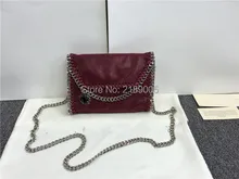 MINI Size real picture material PVC Flap chain bag 2016 NEW dark silver chain crossbody handbag