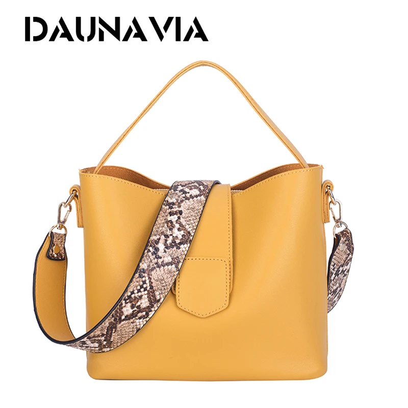 Women Bag Handbag Shoulder Bag Portable Snake Wide Shoulder Strap Cross