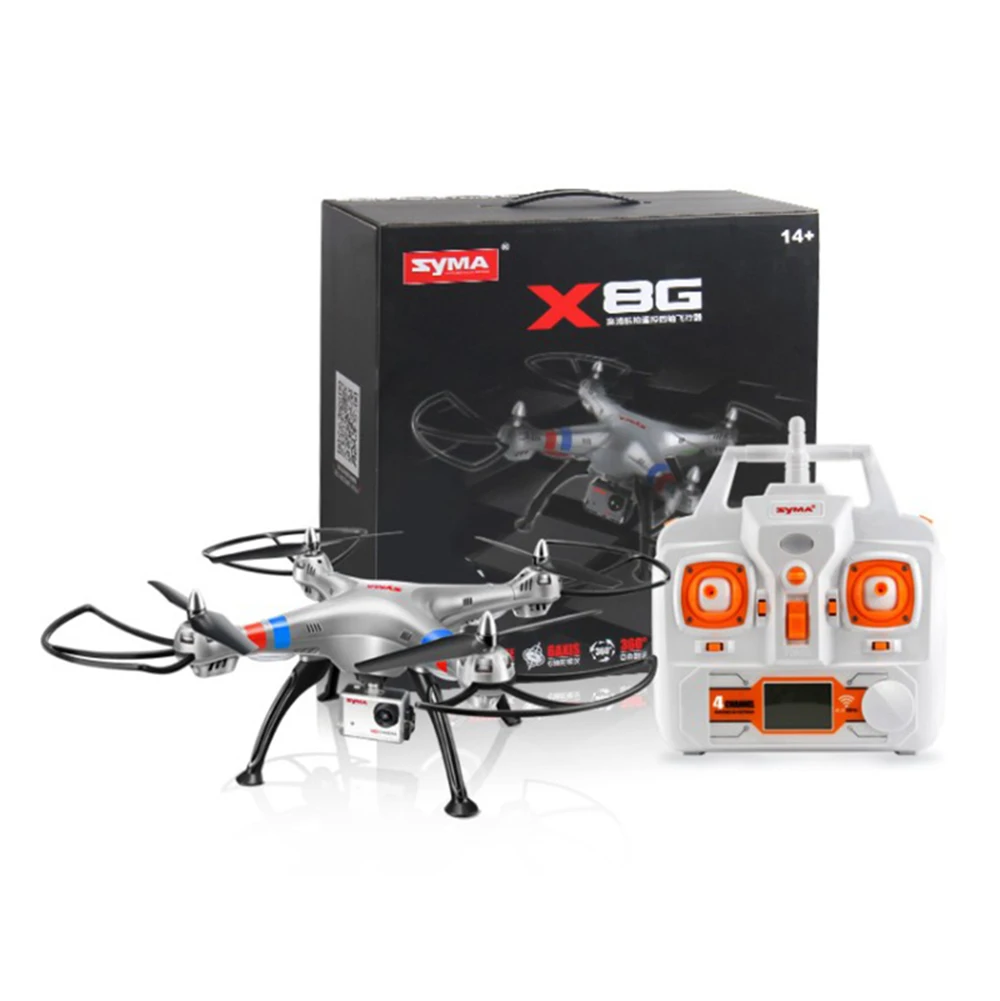 SYMA X8G Дрон с широкоугольным HD 8 0 камерой RC вертолет Безголовый Квадрокоптер