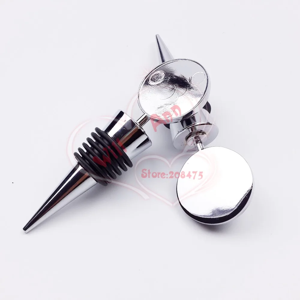 

30PCS Blank Metal Wine Bottle Stopper for DIY Crystal Dome Cabochones Accessory