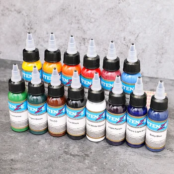 

30ml/ bottle tattoo ink set Microblading permanent makeup art pigment 14 PCS cosmetic tattoo paint for eyebrow eyeliner lip body