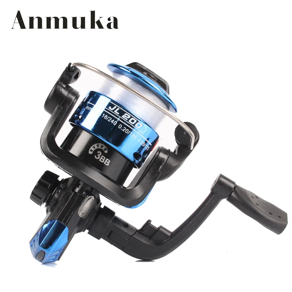 

JL200 front unloading spinning wheel 3-axle 5.2:1 left and right handed interchangeable fishing boat with 40m fishing line