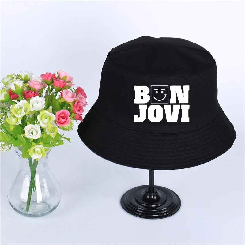 Модная летняя шляпа с логотипом Bon Jovi Женская Мужская Панама дизайн плоский