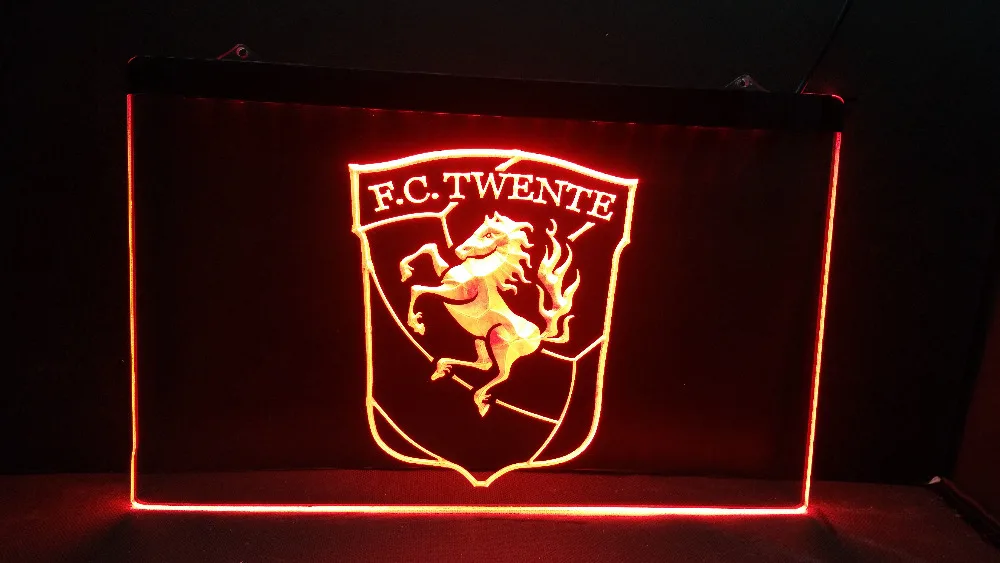 

FBHL-09 FC Twente Enschede Eredivisie 2 size new Football LED Neon Sign