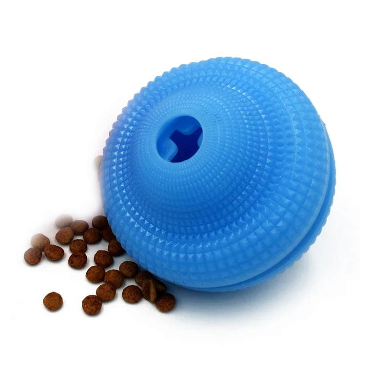 Pet Feeder Toy Silicone Gyro Shape Cat Dog Leakage Food Dispenser Puppy