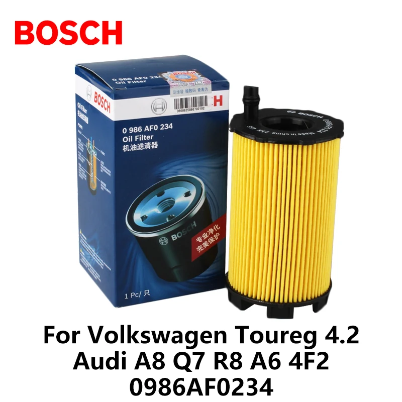 Bosch Car Oil Filters For Volkswagen Toureg 4.2 Audi A8 Q7 R8 A6 4F2