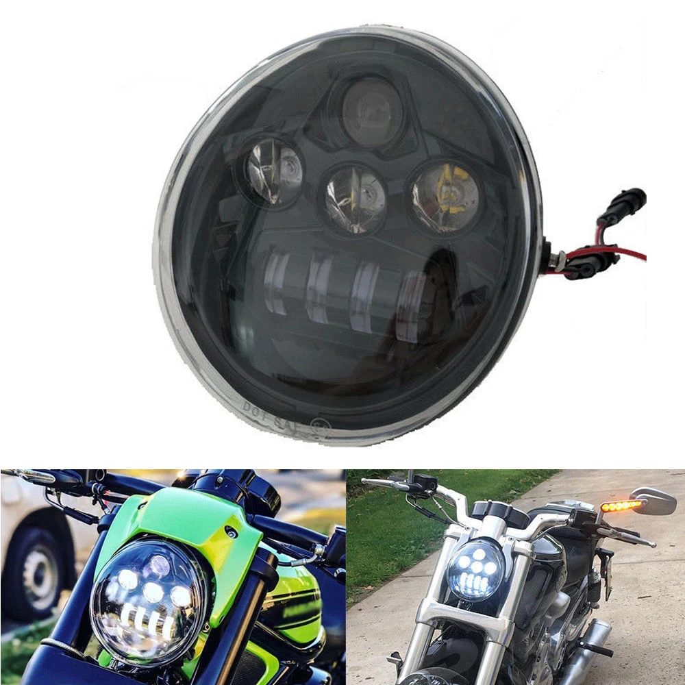 For Harley Davidson V-Rod Led oval Headlight VROD VRSC VRSCA VRSCDX  Daymaker