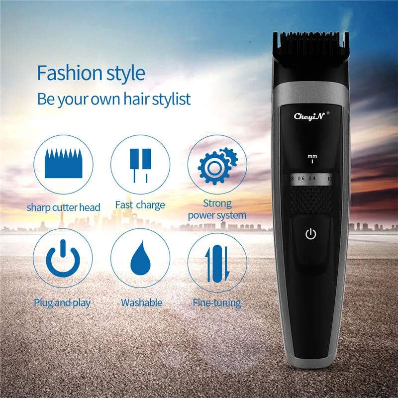 

Professional High Quality Hair Clipper Cordless Rechargeable Clip Hair Trimmers for Men IPX6 Hair Grooming Cutting Kit P46