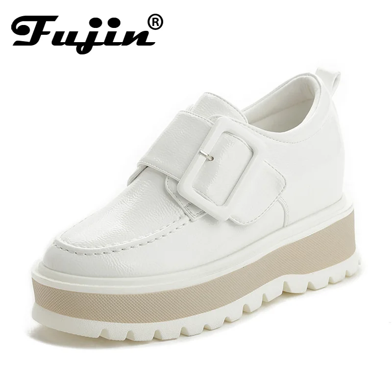 

Fuijn 2018 women wedge Platform New Spring Autumn Fashion High Heel Shoes British Style popular Casual Shoes Increasing Creepers