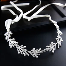 Ручная работа, жемчужная Серебряная свадебная тиара, ободки для невесты, женский головной убор, украшение для волос, свадебные украшения для волос, аксессуары